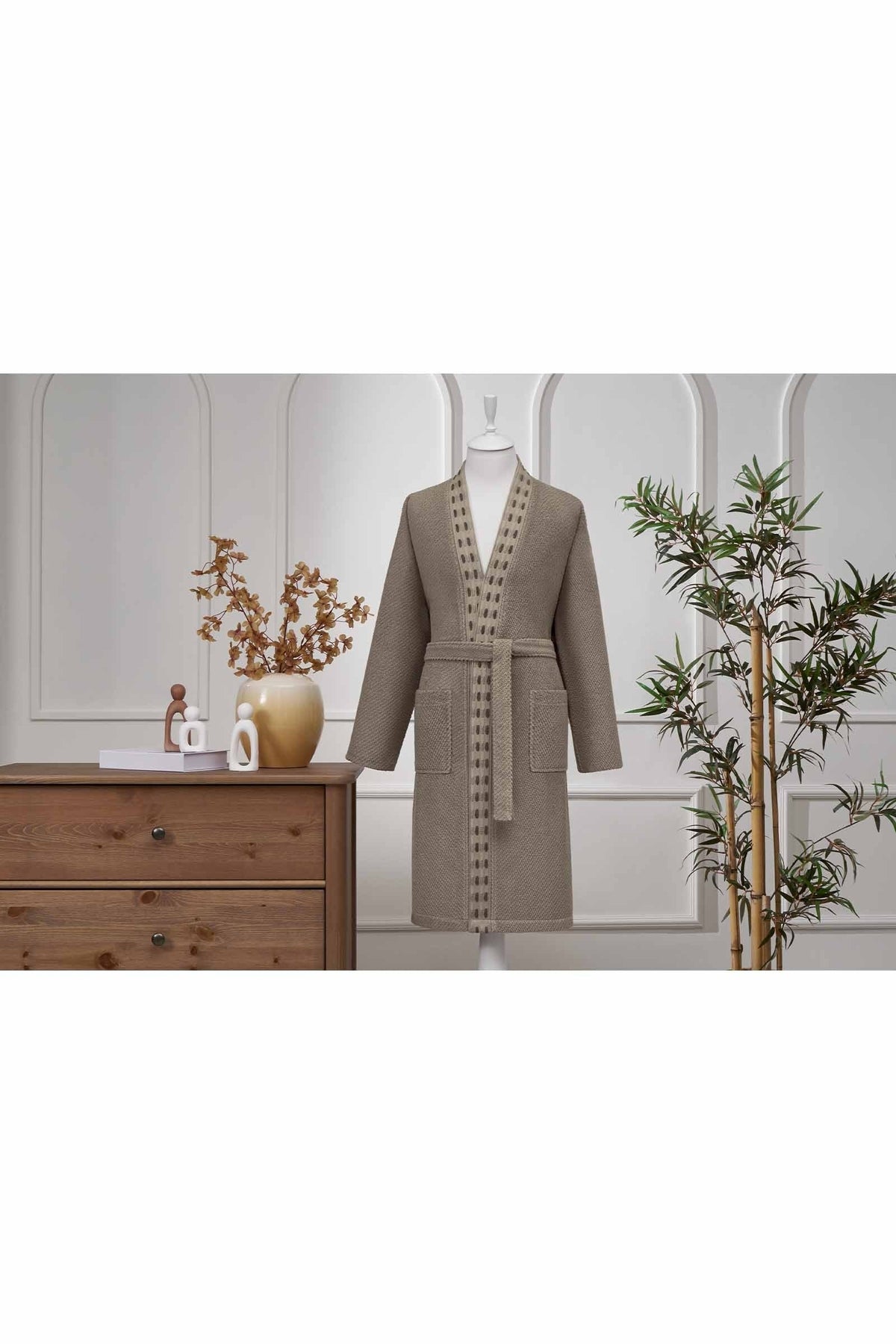 Ozdilek Sculpted Kimono Bathrobe - MALLTURK