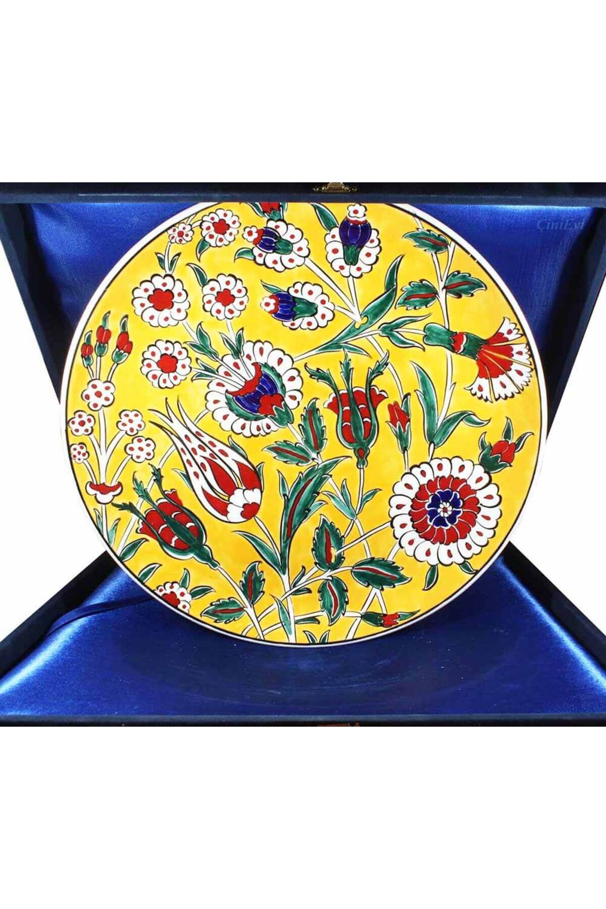 Cini Evi Teacher Gift 30cm Iznik Tile Plate - MALLTURK