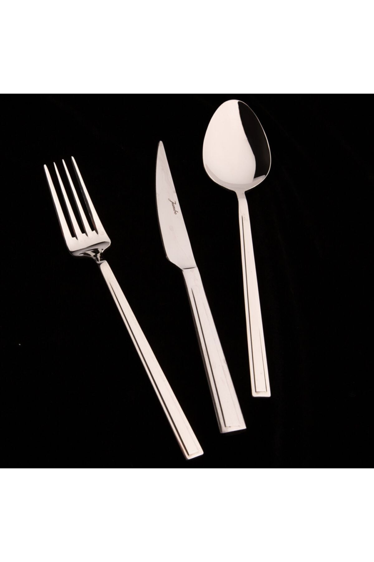 Jumbo athena 6 Place Setting 18 Piece yemek Flatware Set - MALLTURK