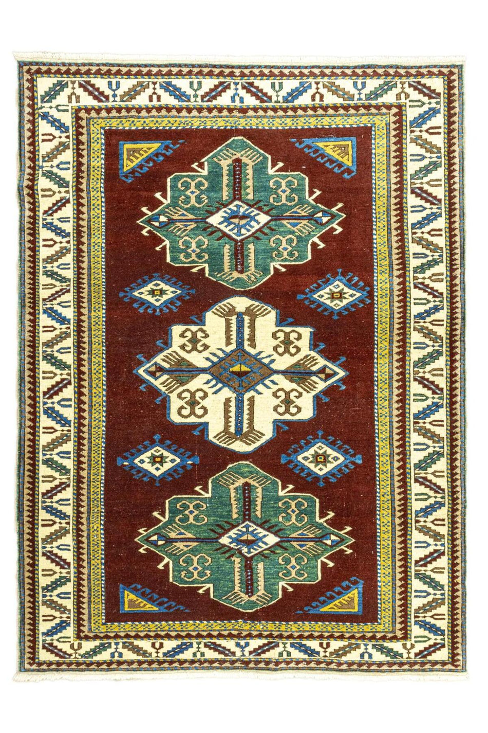 Soho Antiq Lilyum Rustic Design Wool Rug 140x177 cm - MALLTURK