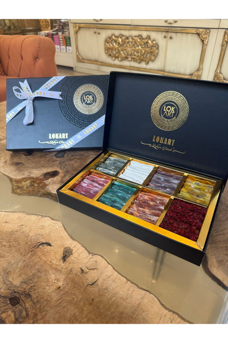 Lok art ozel parmak Turkish Delight Assorted Gift Box kutu 1 25 kg - MALLTURK