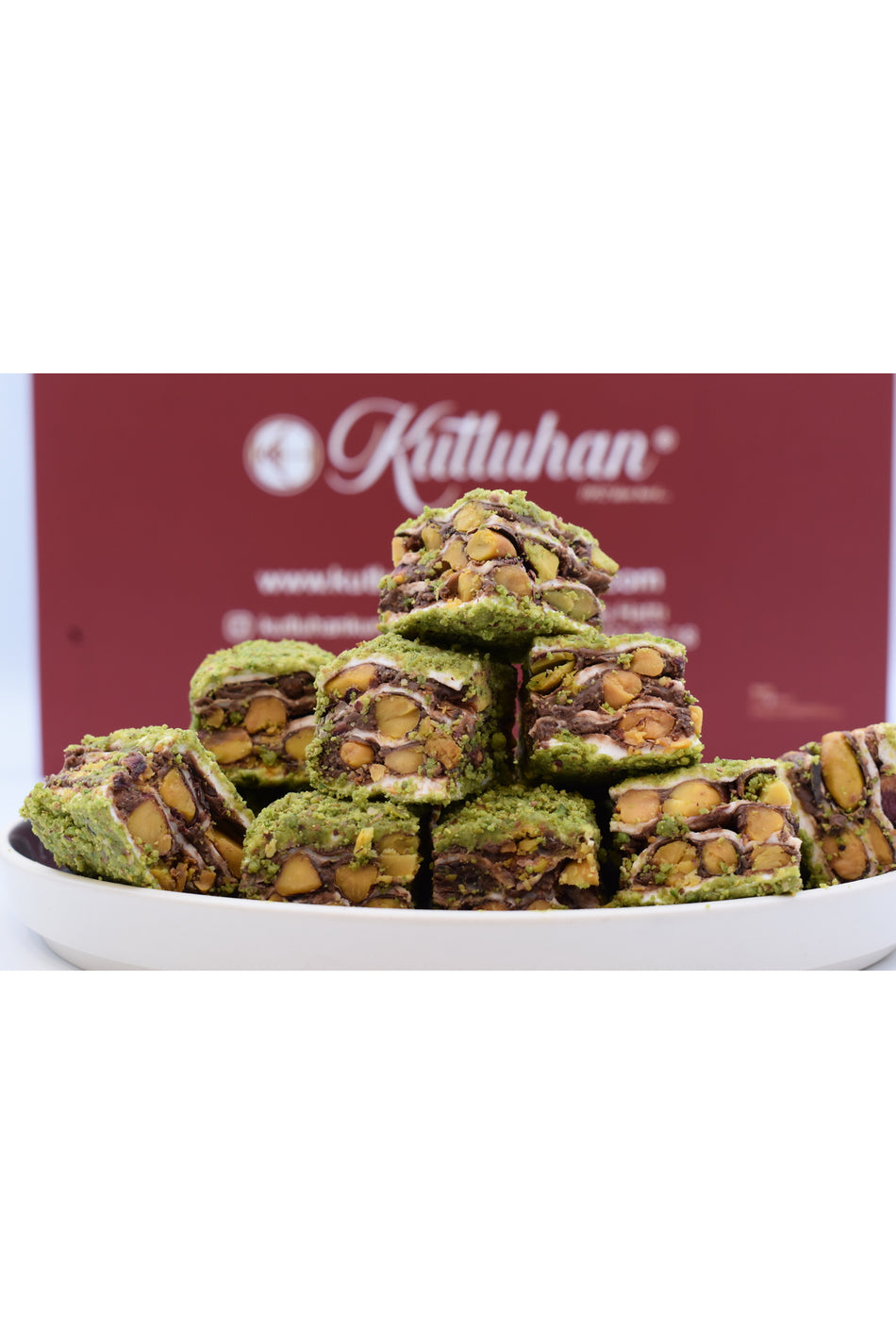 Kutluhan toz Pistachio Chocolate baklava Turkish Delight cikolata lezzetiyle 800 g - MALLTURK