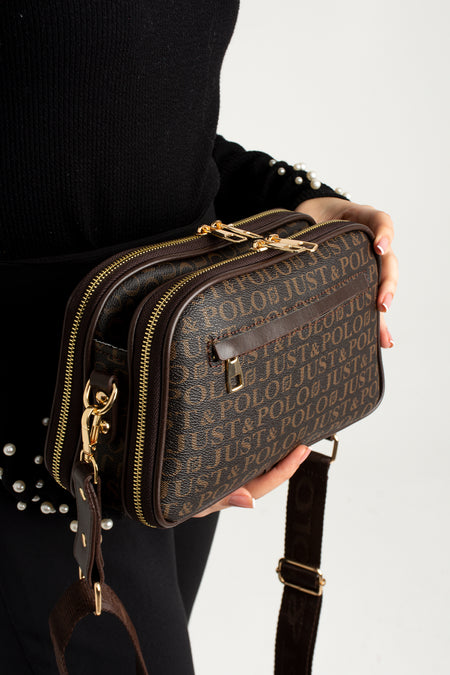 Just Polo Women's Shoulder Bag New Season 2053 Coffe - MALLTURK