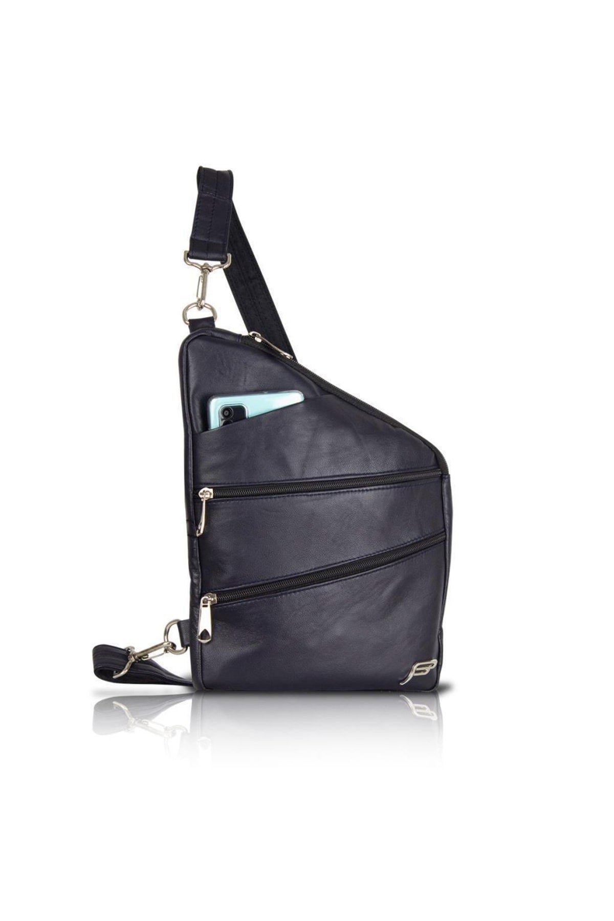 Fubileather Bodybag Genuine Leather Messenger Chest Bag