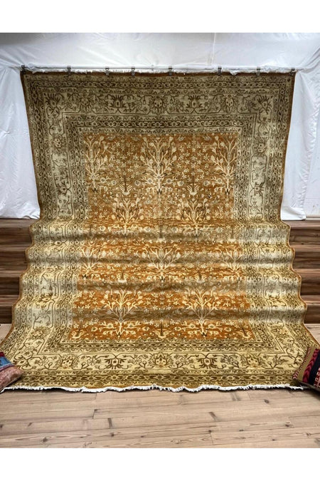 SIRVAN Rug Hand-Woven AFGAN Usak Rug - 407 x 303 - MALLTURK