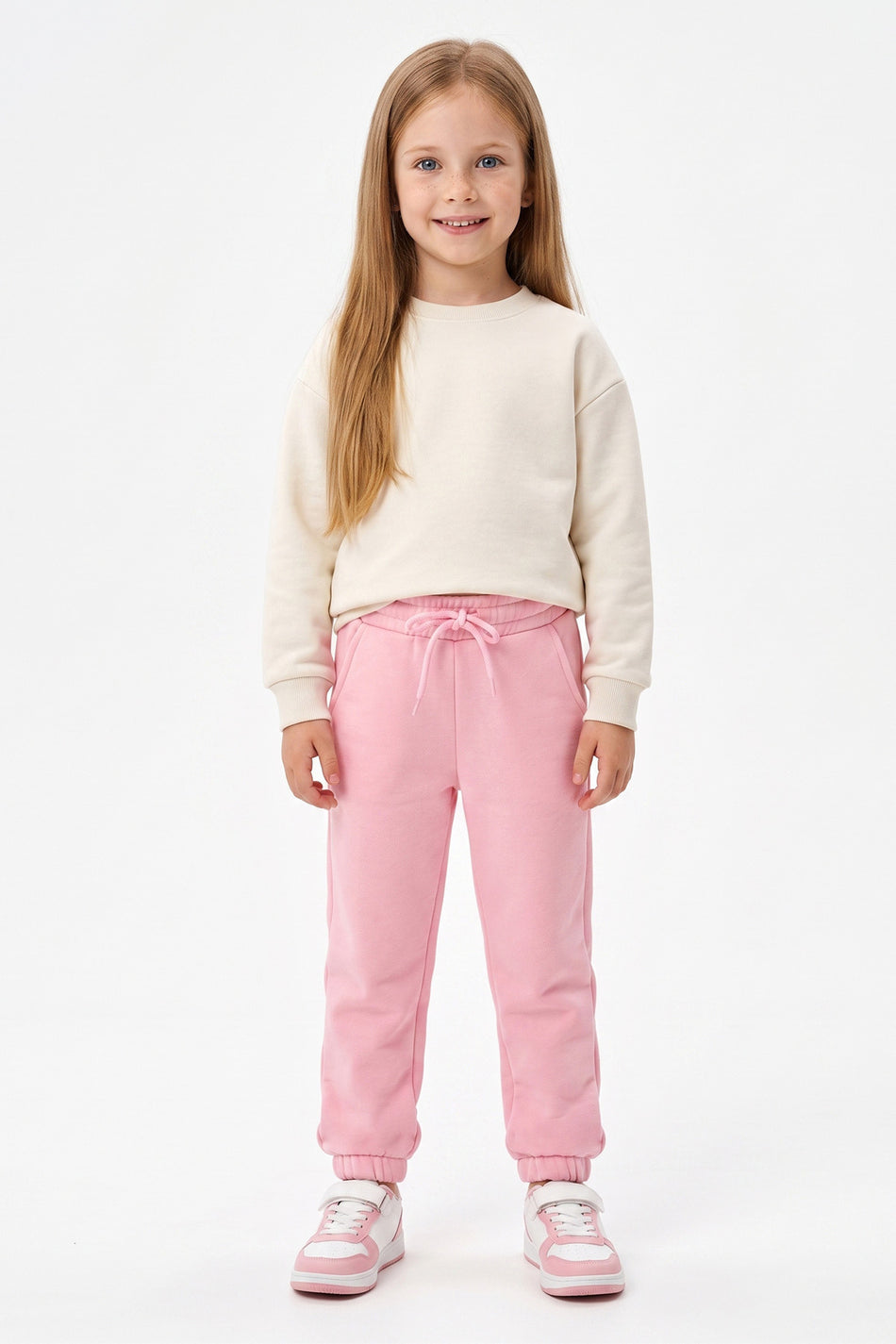 3 Threaded Elastic Waist Jogger Unisex Kids Sweatpants