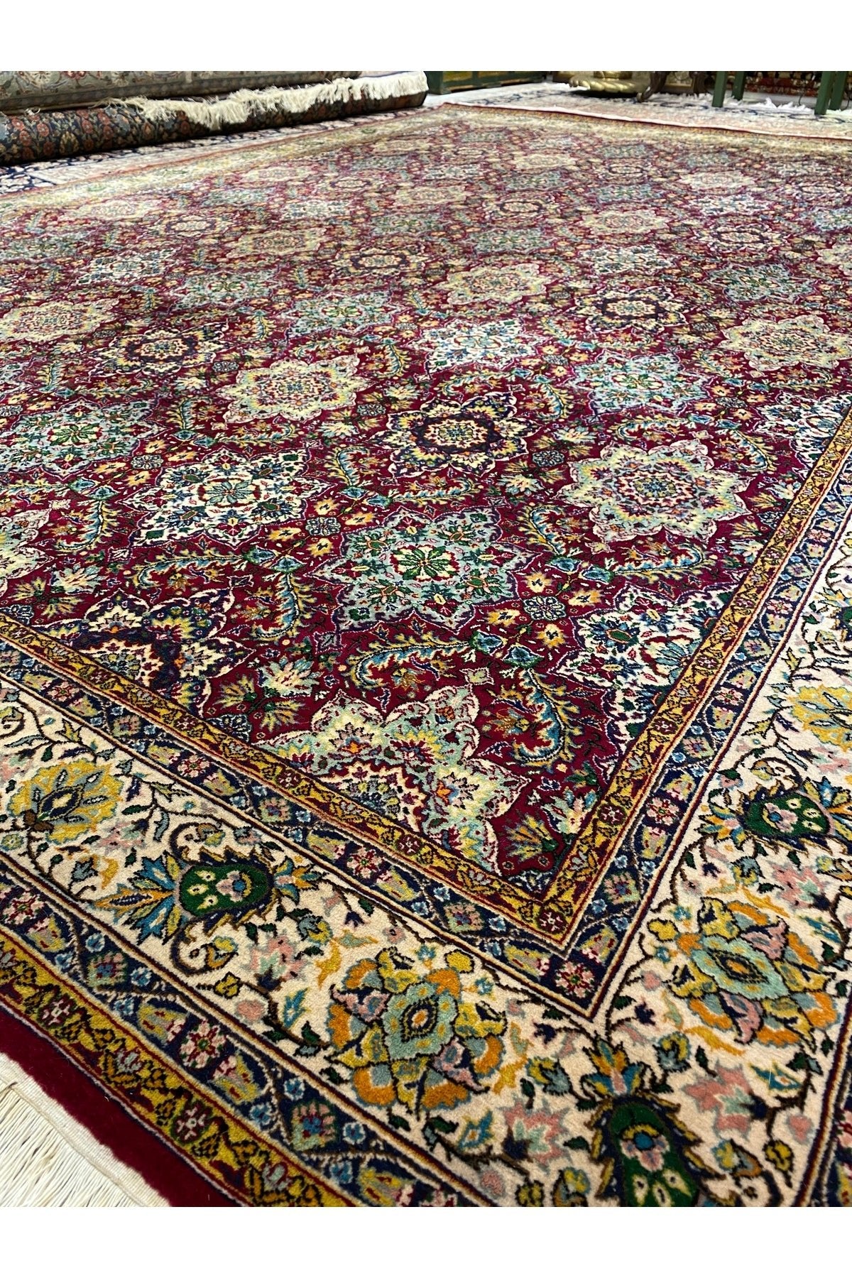RD RAMAZAN DAG Hand Rug Art Hand-Woven Erzurum Ataturk universitesi Halicilik Merkezinde dokunmus , Sivas Acik Prison Workshop 384x2.67 - MALLTURK