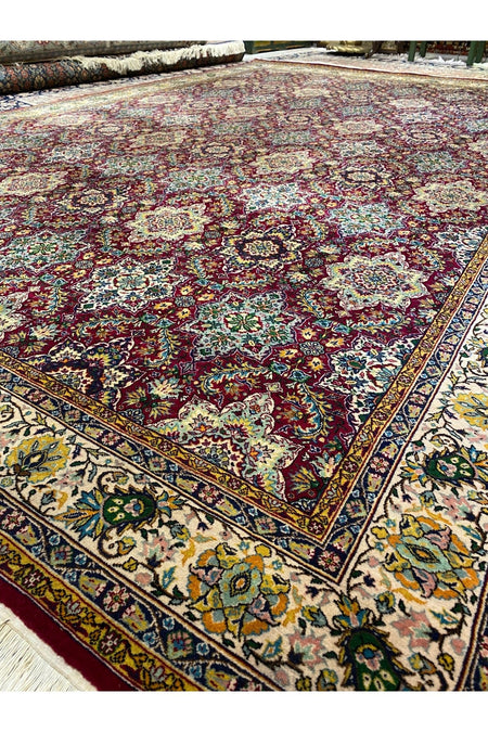 RD RAMAZAN DAG Hand Rug Art Hand-Woven Erzurum Ataturk universitesi Halicilik Merkezinde dokunmus , Sivas Acik Prison Workshop 384x2.67 - MALLTURK