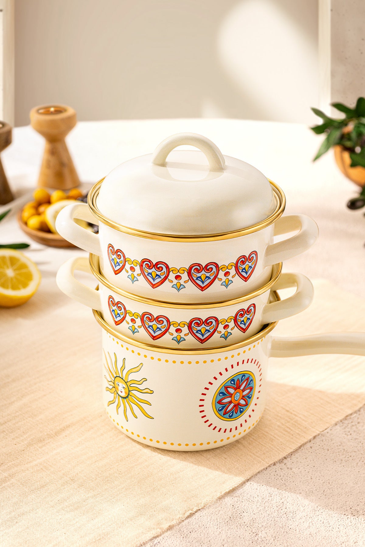 Emsan Solemar Enamel Midi Set 14 cm