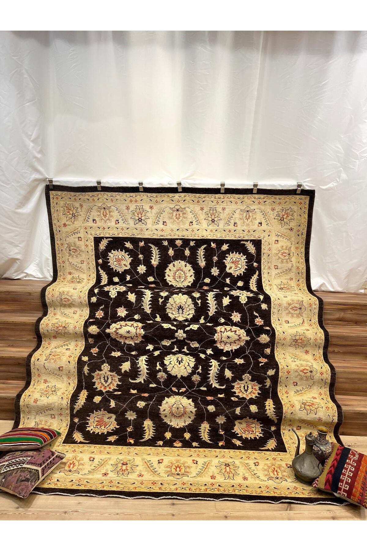 SIRVAN Rug Hand-Woven AFGAN Usak Rug - 248 x 321 - MALLTURK