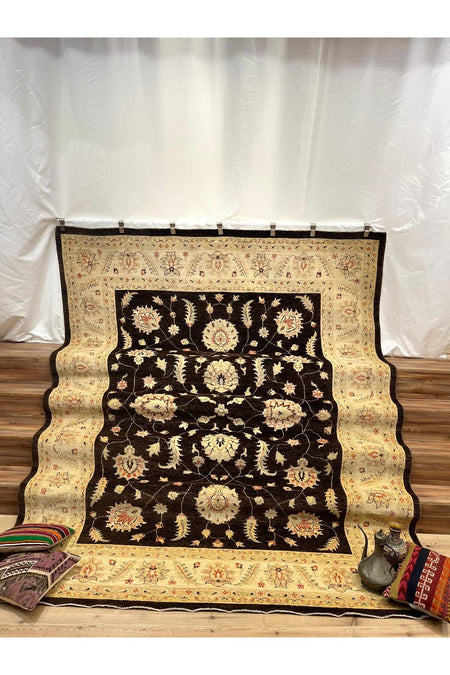 SIRVAN Rug Hand-Woven AFGAN Usak Rug - 248 x 321 - MALLTURK