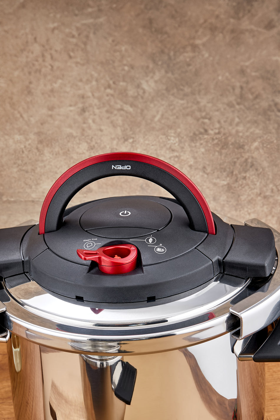 Tac VitaMaster 2-Piece 4+6 Liter induction Base Pressure Cooker Set, Red - MALLTURK