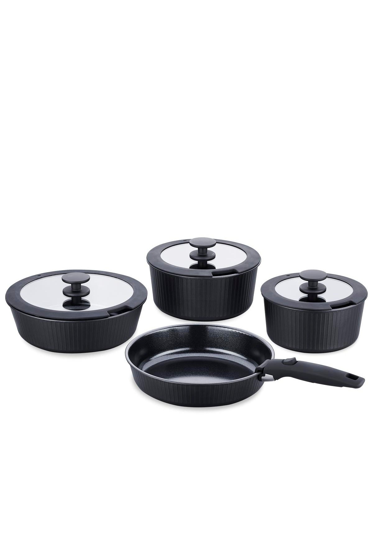 KORKMAZ Nova Pratika 8 Piece Cookware Set