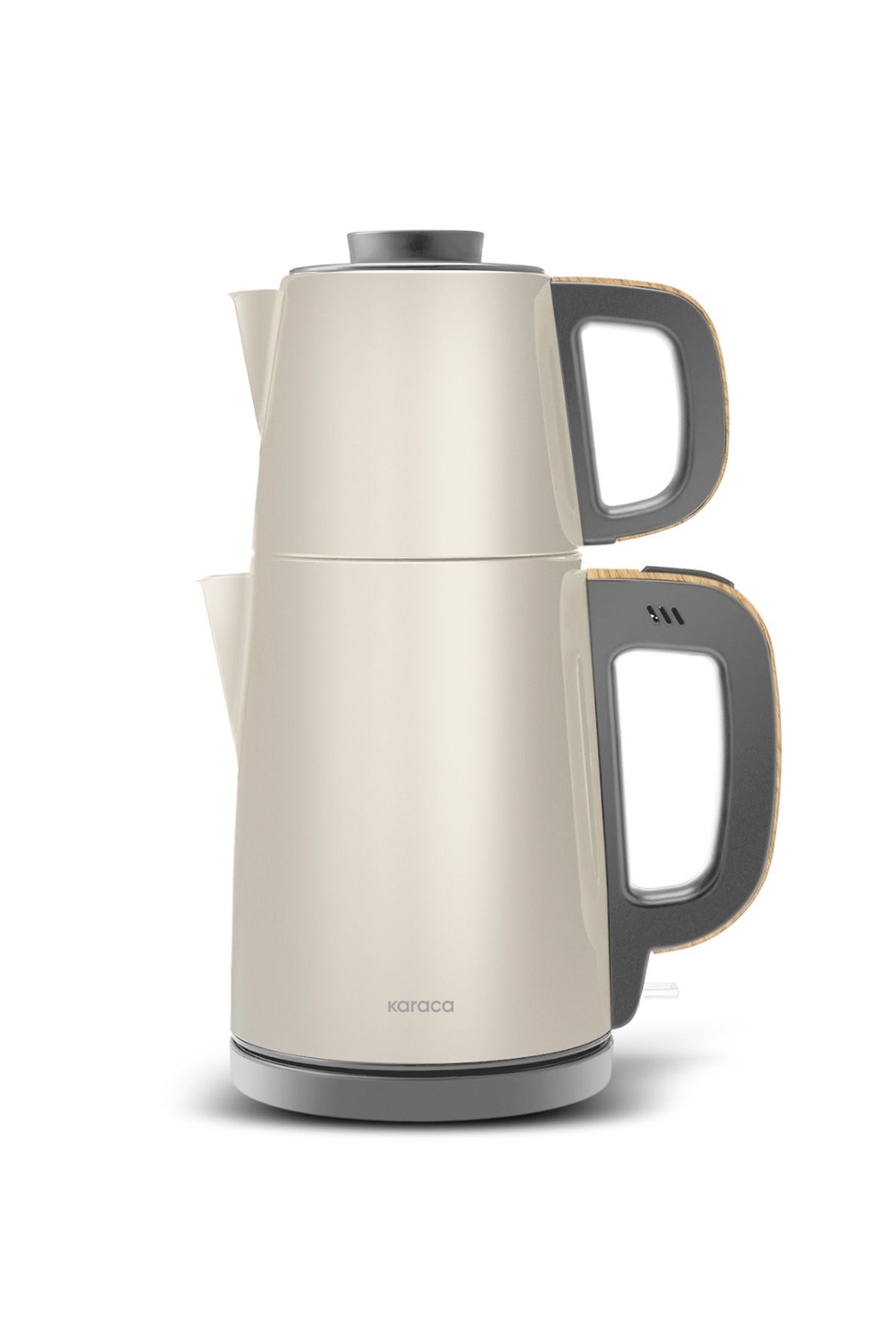 Karaca Tea Break 2 in 1 Stainless Steel Tea Maker Wood Craft - MALLTURK