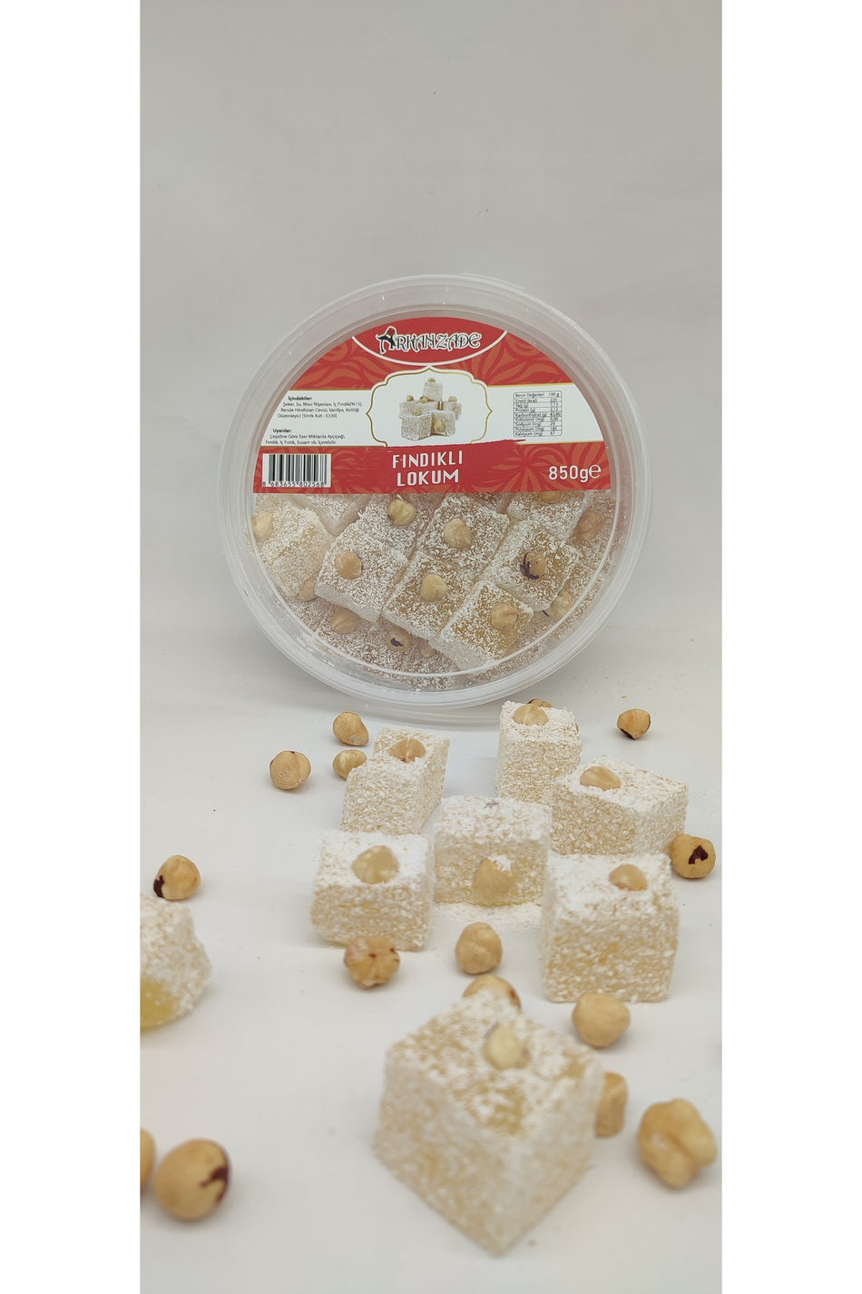 ARKANZADE 850gr Hazelnut Turkish Delight - MALLTURK