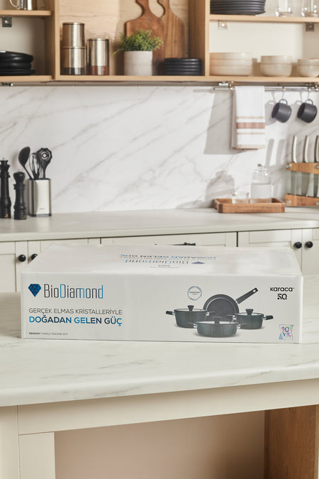 Karaca Biodiamond Regnum Induction Compatible 7 Piece Cookware Set - MALLTURK
