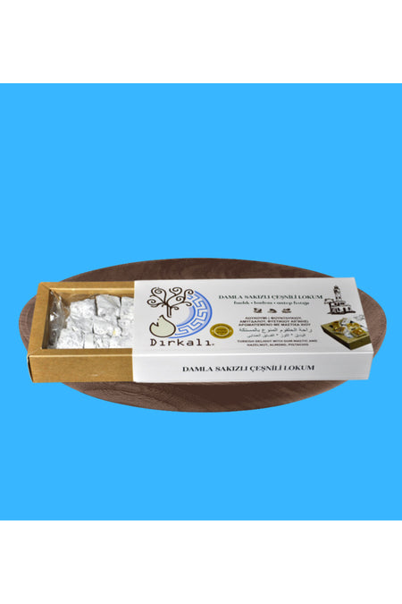 DIRKALI cesnili Mastic Flavored Turkish Delight 250 g - MALLTURK