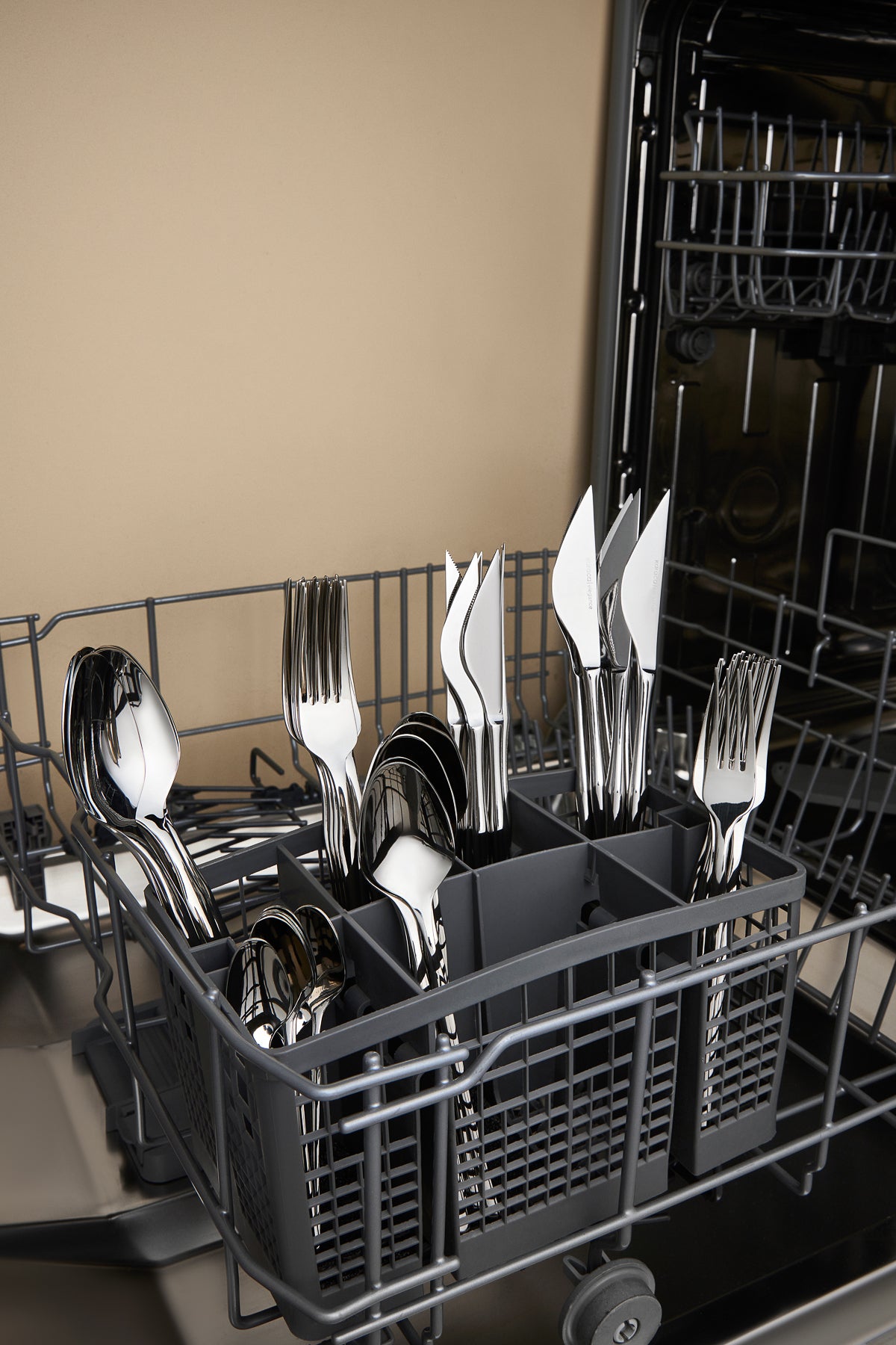 Karaca elegance cane platin 12 Place Setting 84 Piece Flatware Set - MALLTURK