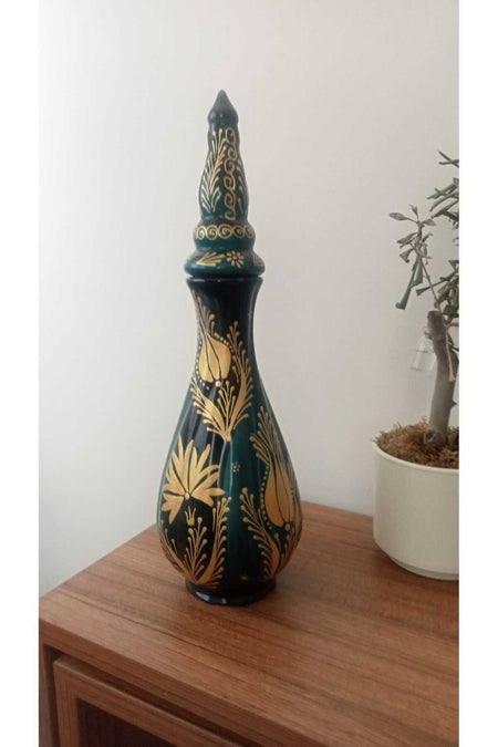 Sema Cini Handmade Ceramic Nightingale's Eye 30 cm Vase - MALLTURK