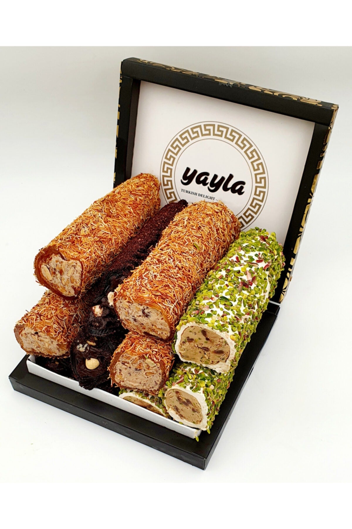 yayla kuruyemis Assorted Rolled Turkish Delight 1kg - MALLTURK