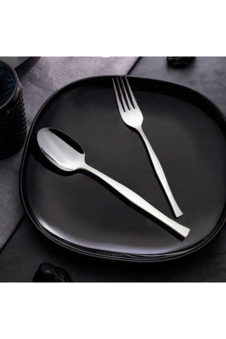Nehir zarif Plain Model Dessert Spoon 12 Pack - MALLTURK
