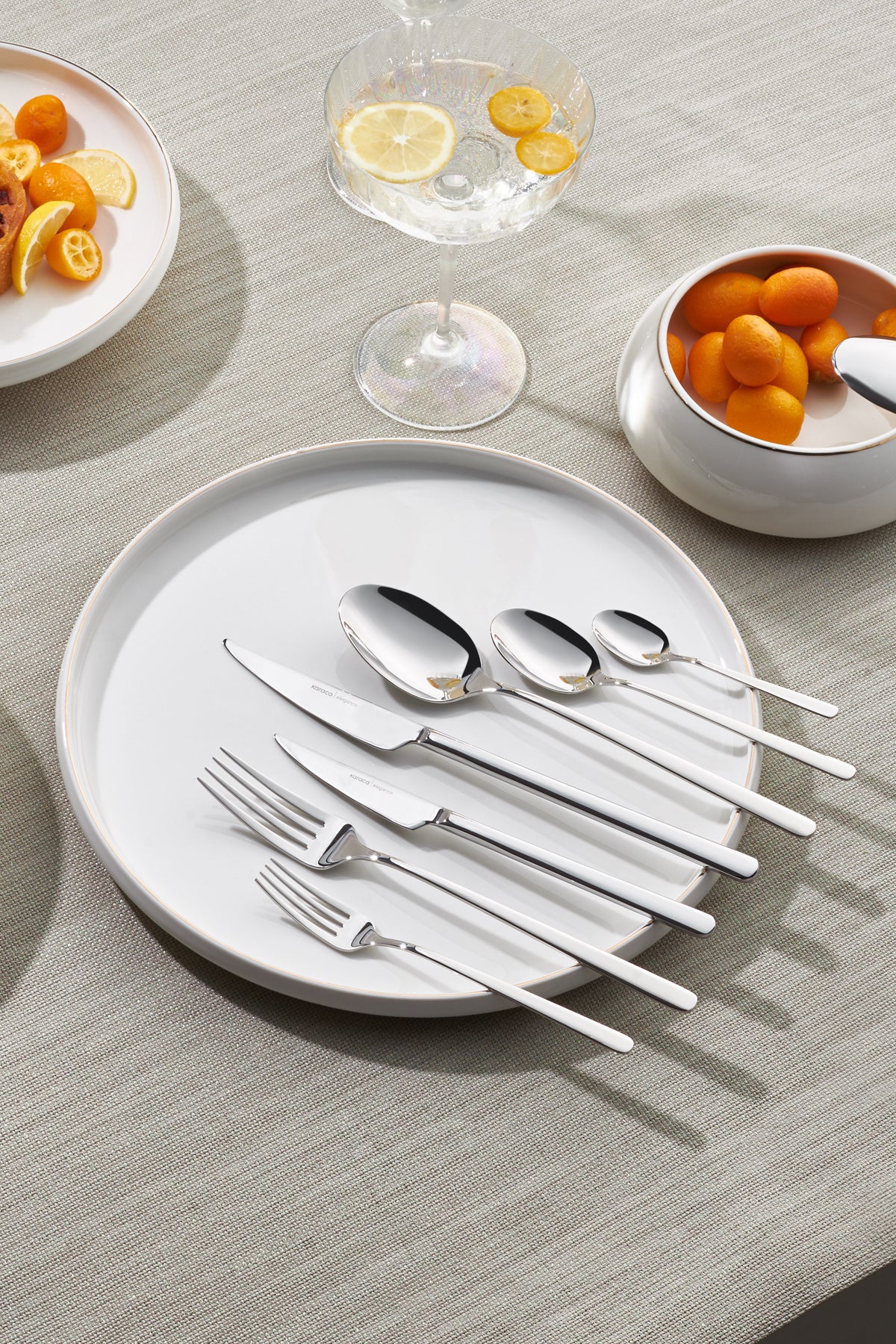 Karaca boreas 12 Place Setting 84 Piece Flatware Set - MALLTURK