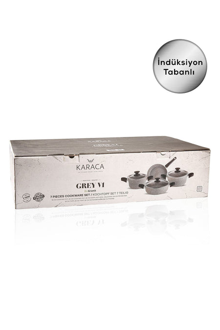 Karaca Biogranit Grey New 7 Piece Cookware Set