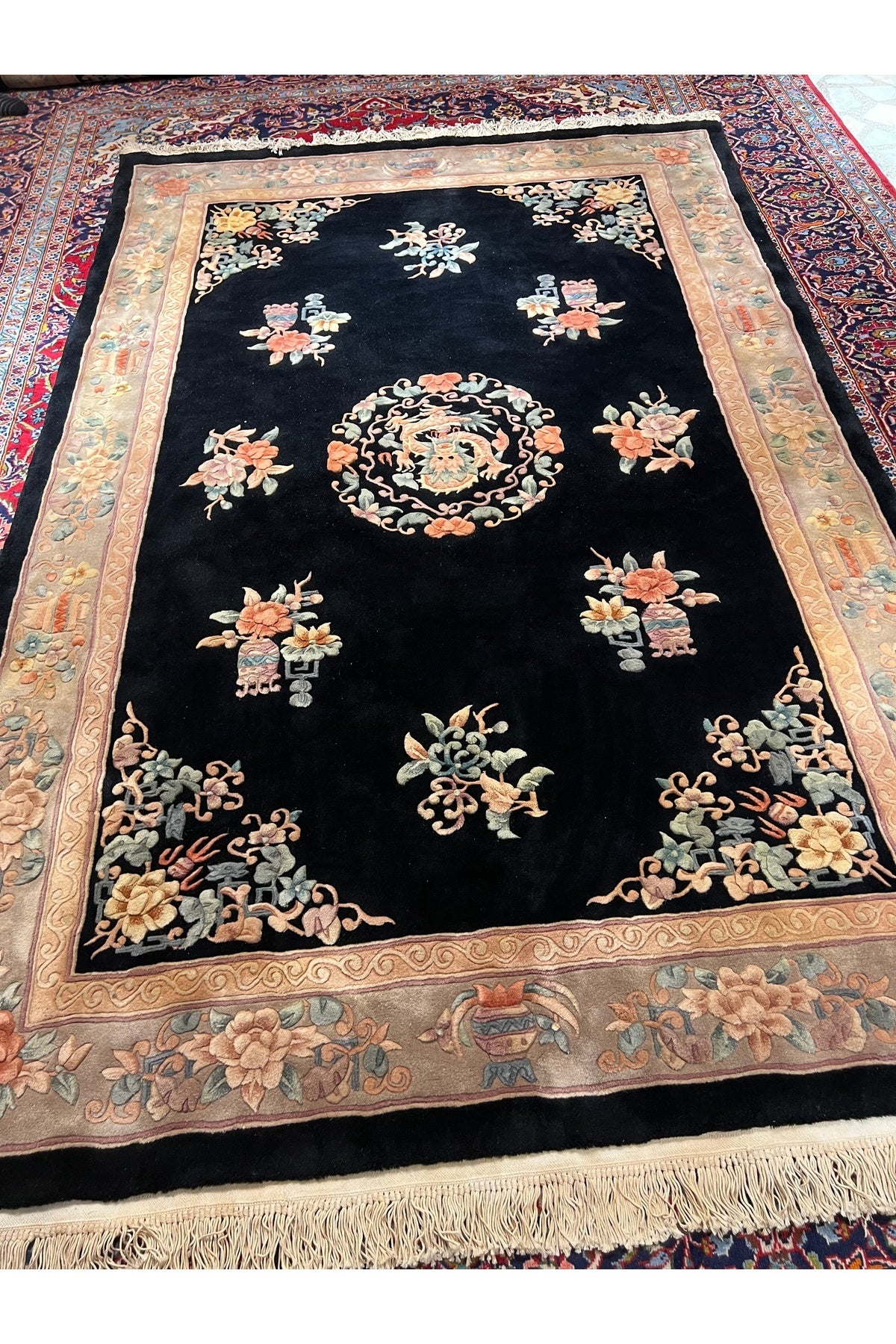 RD RAMAZAN DAG Hand Rug Art Hand-Woven Embossed Chinese Rug 275x183 - MALLTURK