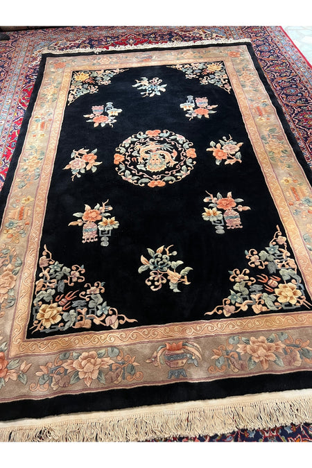 RD RAMAZAN DAG Hand Rug Art Hand-Woven Embossed Chinese Rug 275x183 - MALLTURK