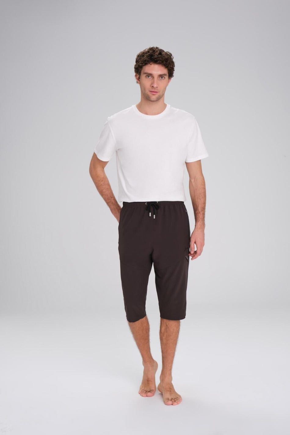 Hasema Khaki Long Men's Pool and Beach Shorts 2426