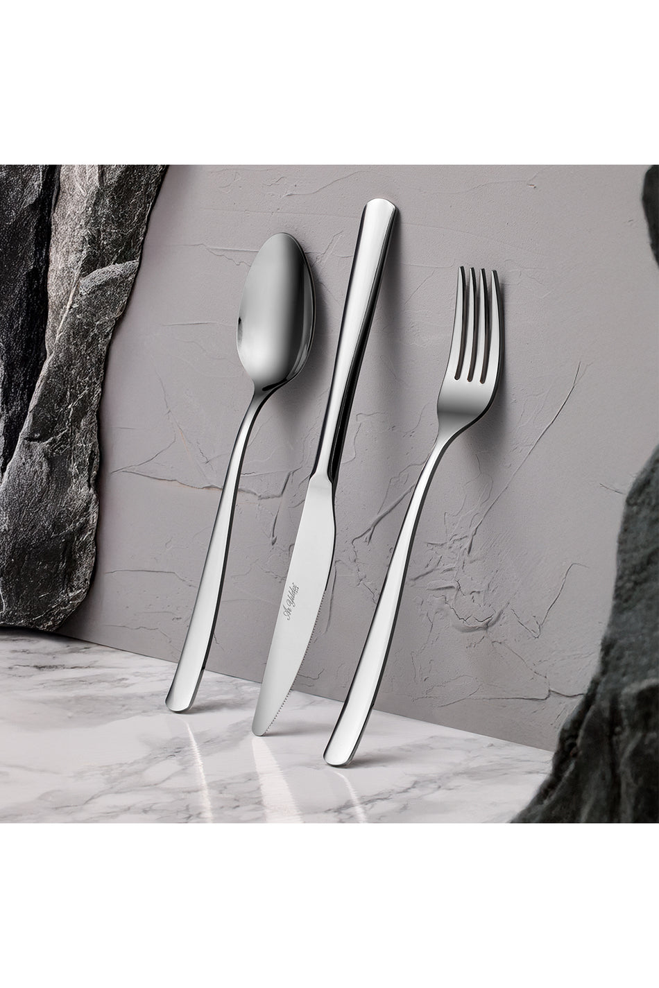 Aryildiz caliva 60 Piece 12 Place Setting Flatware Set - MALLTURK