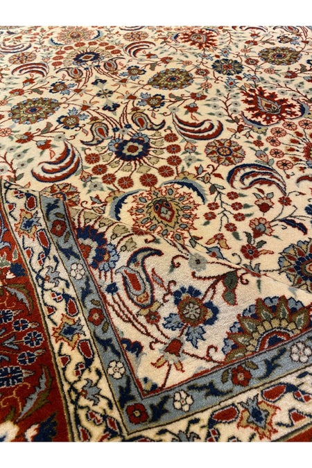 RD RAMAZAN DAG Hand Rug Art Hand-Woven Sumerbank Hereke Rug Cotton Base Wool Weave olup Natural Dye - MALLTURK