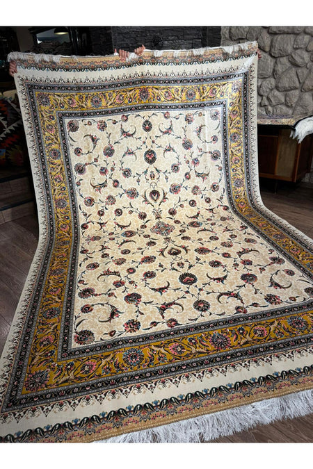 Rustikev Iranian Silk BABILBAHCESI Rug - MALLTURK