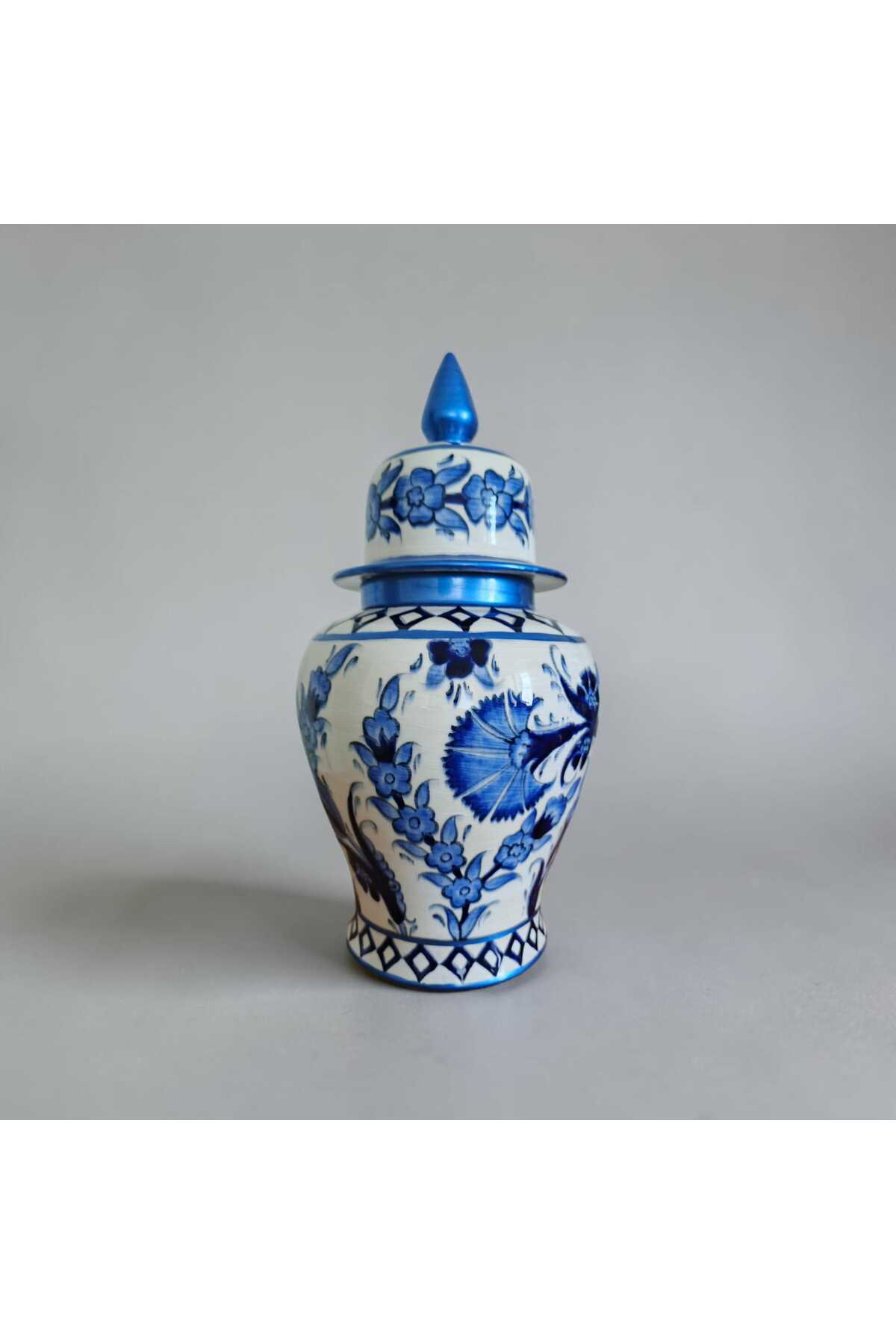 Sema Cini Handmade Ceramic Shahkup 20 cm Vase - MALLTURK