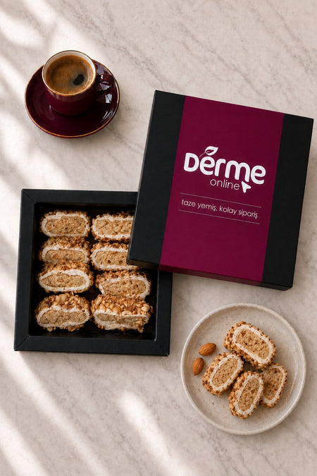 Derme Rolled Turkish Delight Almond Coated 300 g - MALLTURK