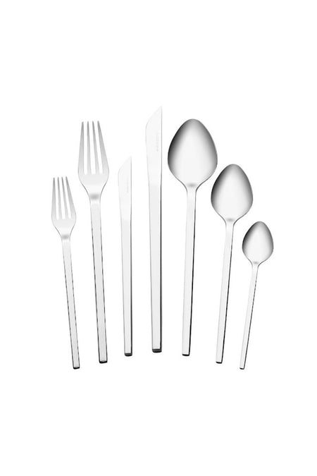 Karaca elegance monolith platin 12 Place Setting 84 Piece Flatware Set - MALLTURK