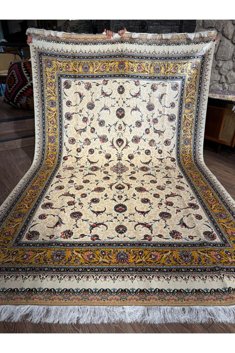 Rustikev Iranian Silk BABILBAHCESI Rug