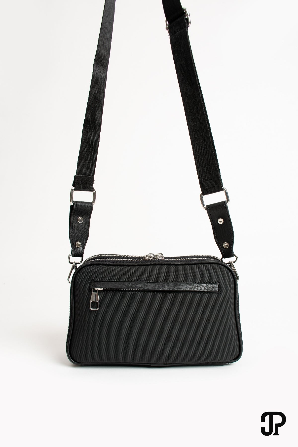 Just Polo Original Women's New Season 5-Compartment Luxury Soft Leather Adjustable Crossbody Shoulder Bag Black - MALLTURK