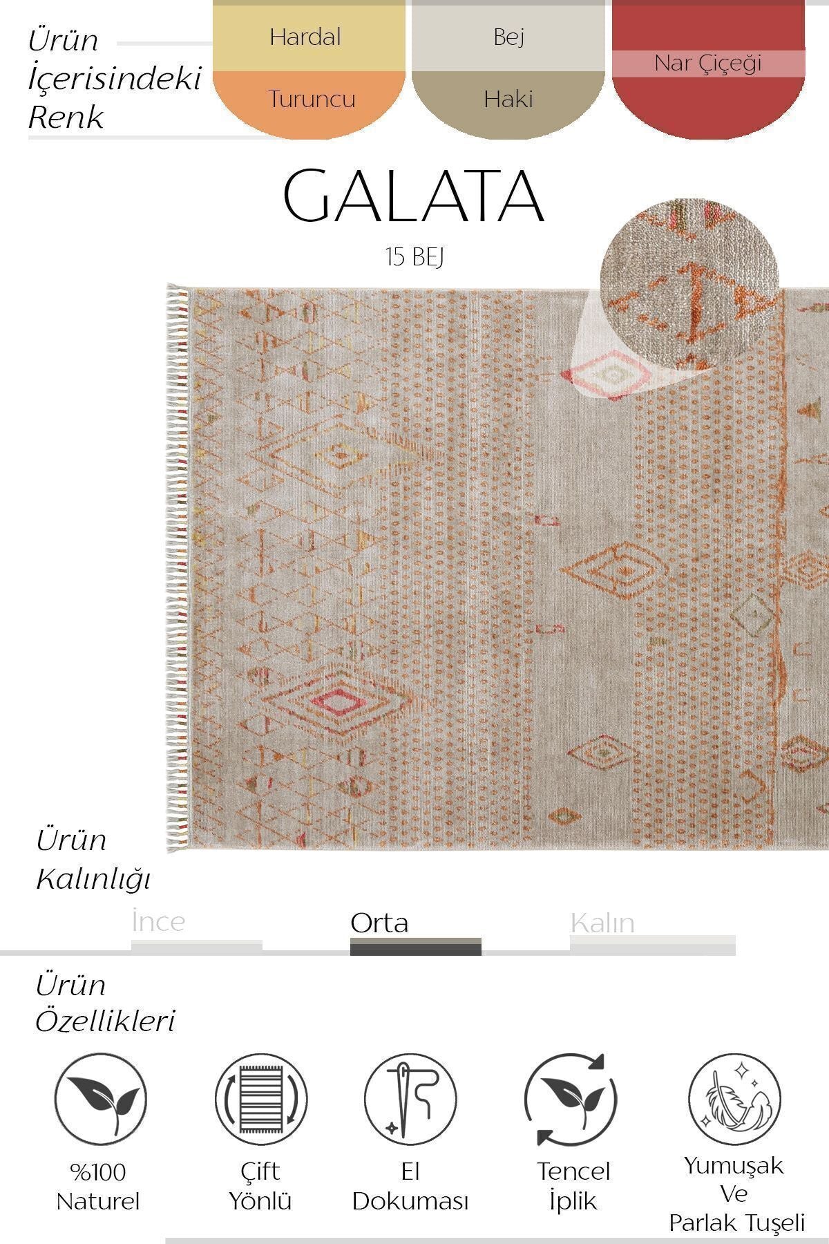 Cool Hali Galata 15 Beige Carpet Authentic Living Room Carpet Scandinavian Carpet Natural Bamboo Carpet Handwoven Hallway Carpet - MALLTURK