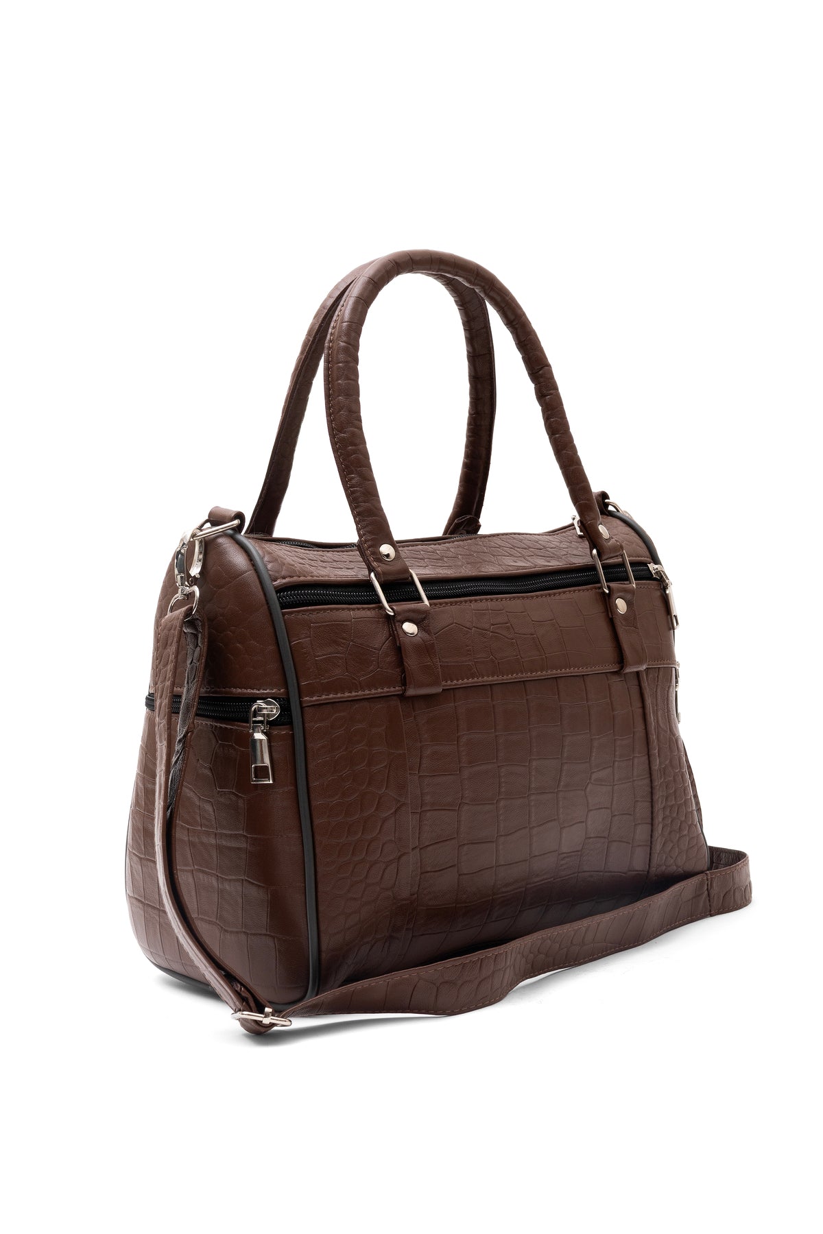 Fubileather Genuine Leather Shoulder and Arm Strap Mom Bag