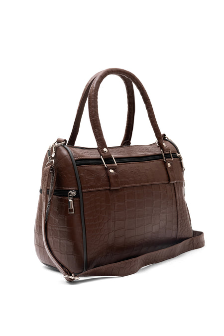 Fubileather Genuine Leather Shoulder and Arm Strap Mom Bag