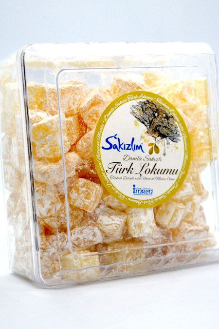 IMREN alacati tatlicisi sakizlim sakizlim Mastic Flavored Turkish Delight 450gr - MALLTURK