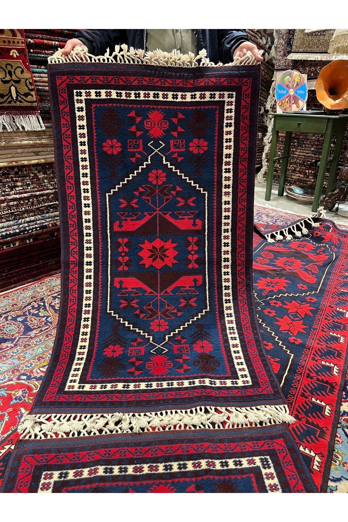 RD RAMAZAN DAG Hand Rug Art Hand-Woven Yagcibedir Rug Premium Quality Size 145x80 - MALLTURK