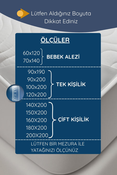 Kiril Home Premium Dolgun Waterproof Cotton Fitted Mattress Protector - MALLTURK