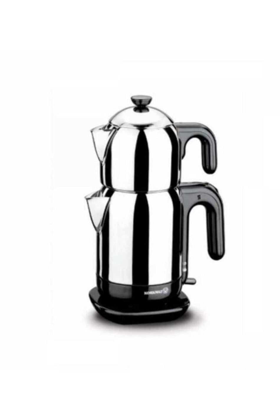 KORKMAZ A369 Demtez inox/Black Electric Kettle - MALLTURK