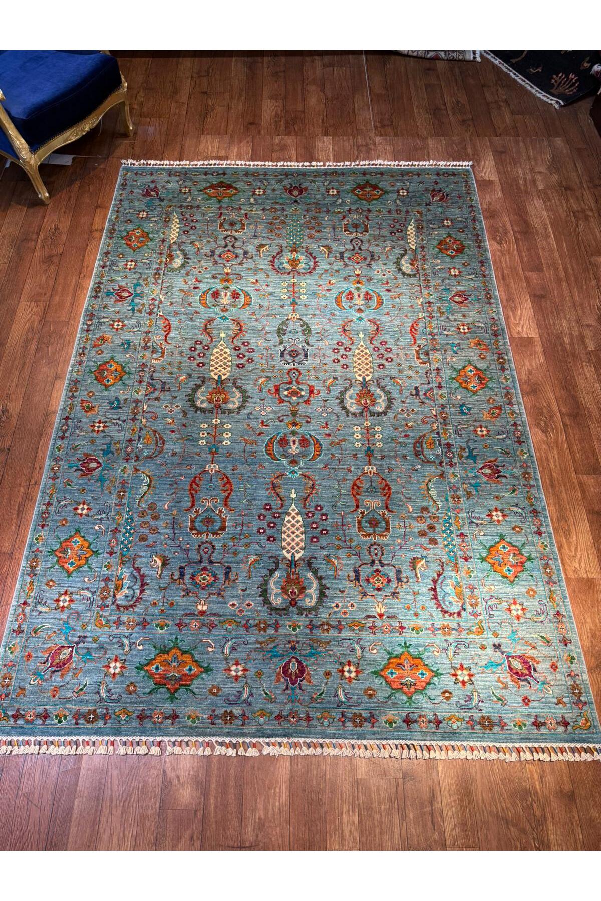 Wool Hand-Woven Afghan Rug