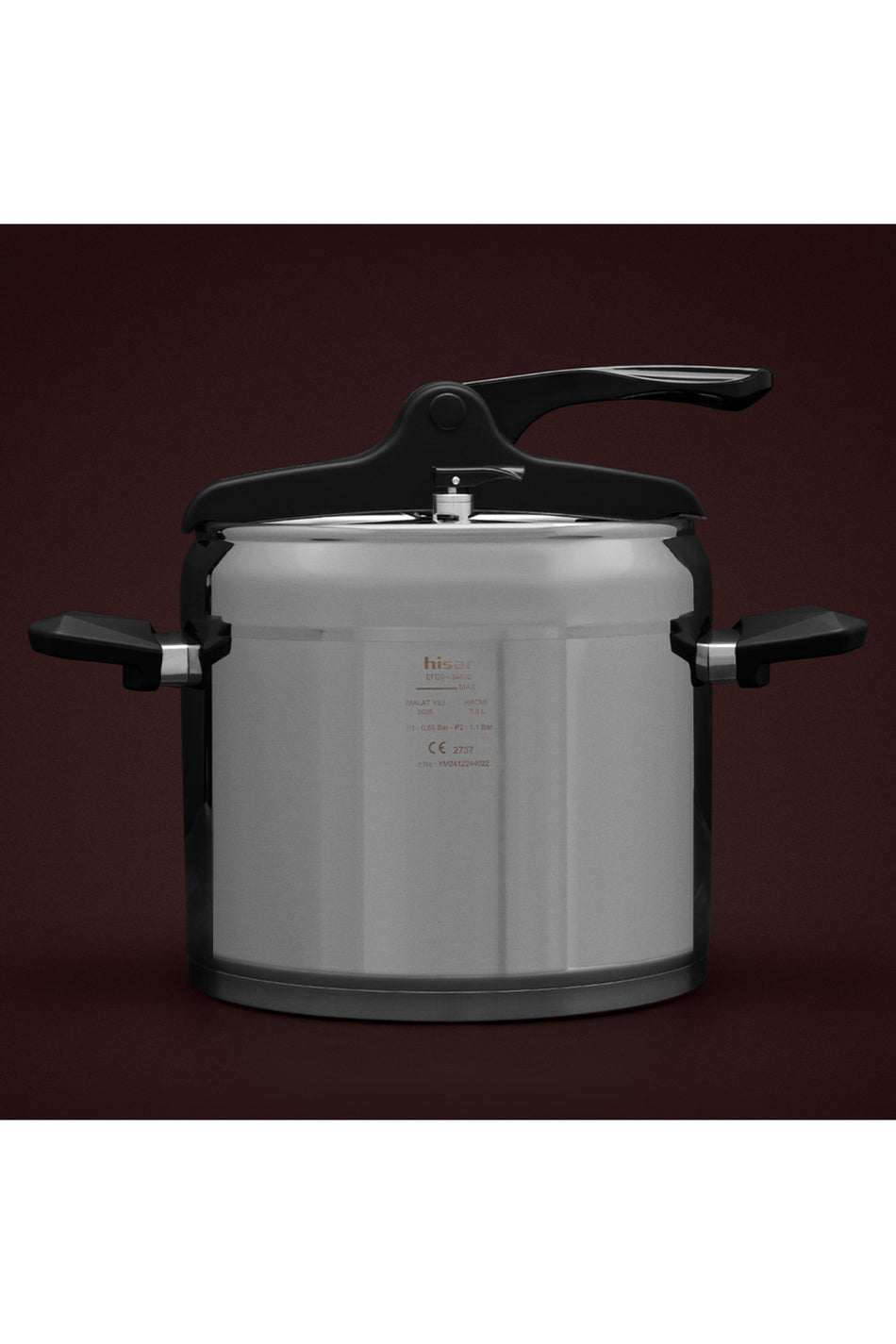 Hisar Efes Pressure Cooker 7Lt Black - MALLTURK