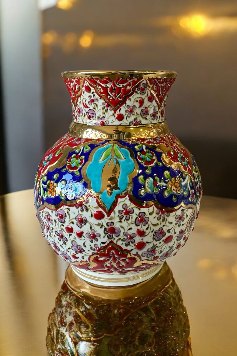 Eporselen Love of Gold 22 cm Vase - MALLTURK