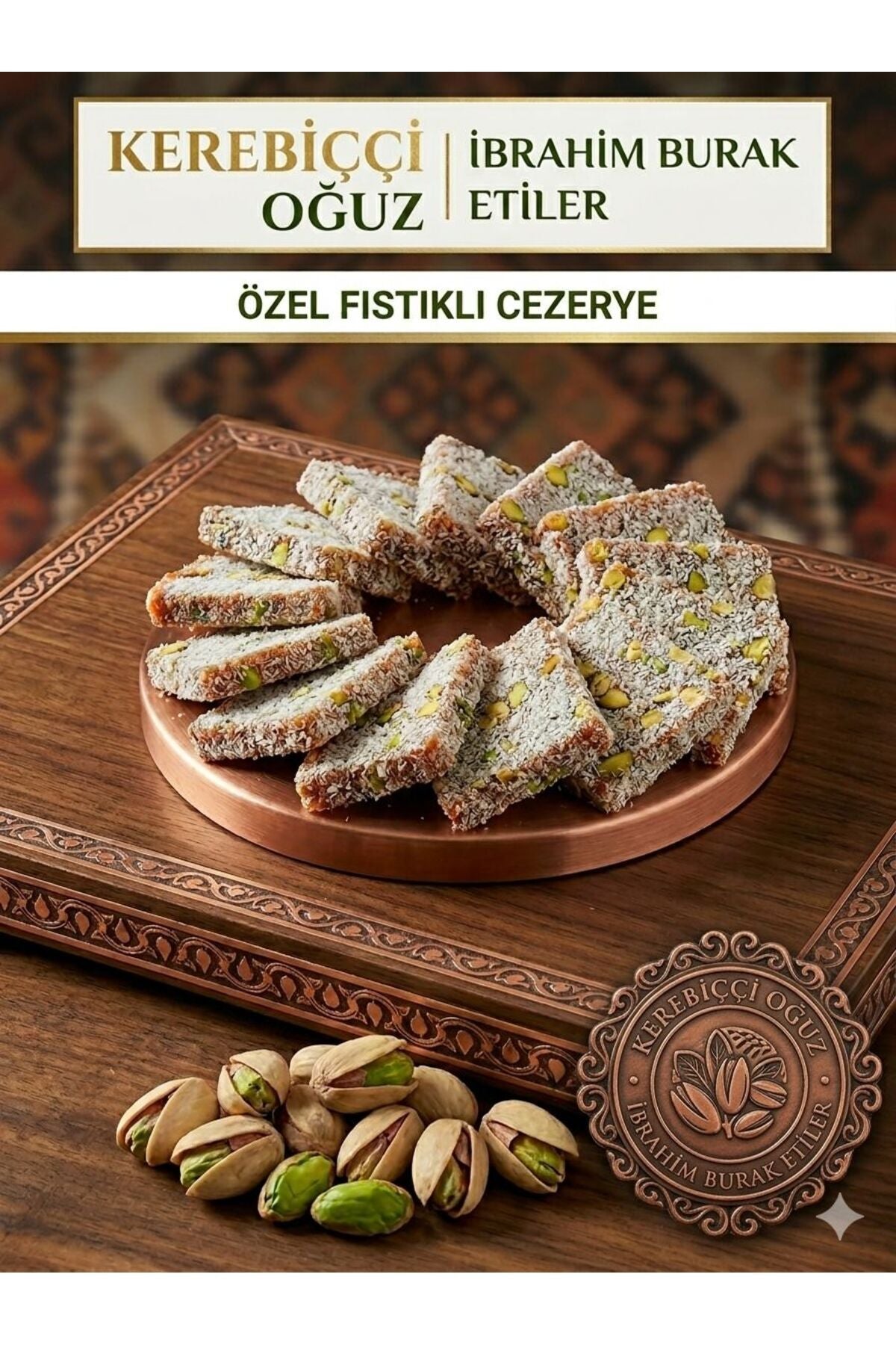 IBRAHIM burak etiler kerebicci oguz Pistachio Carrot Confection 1kg - MALLTURK
