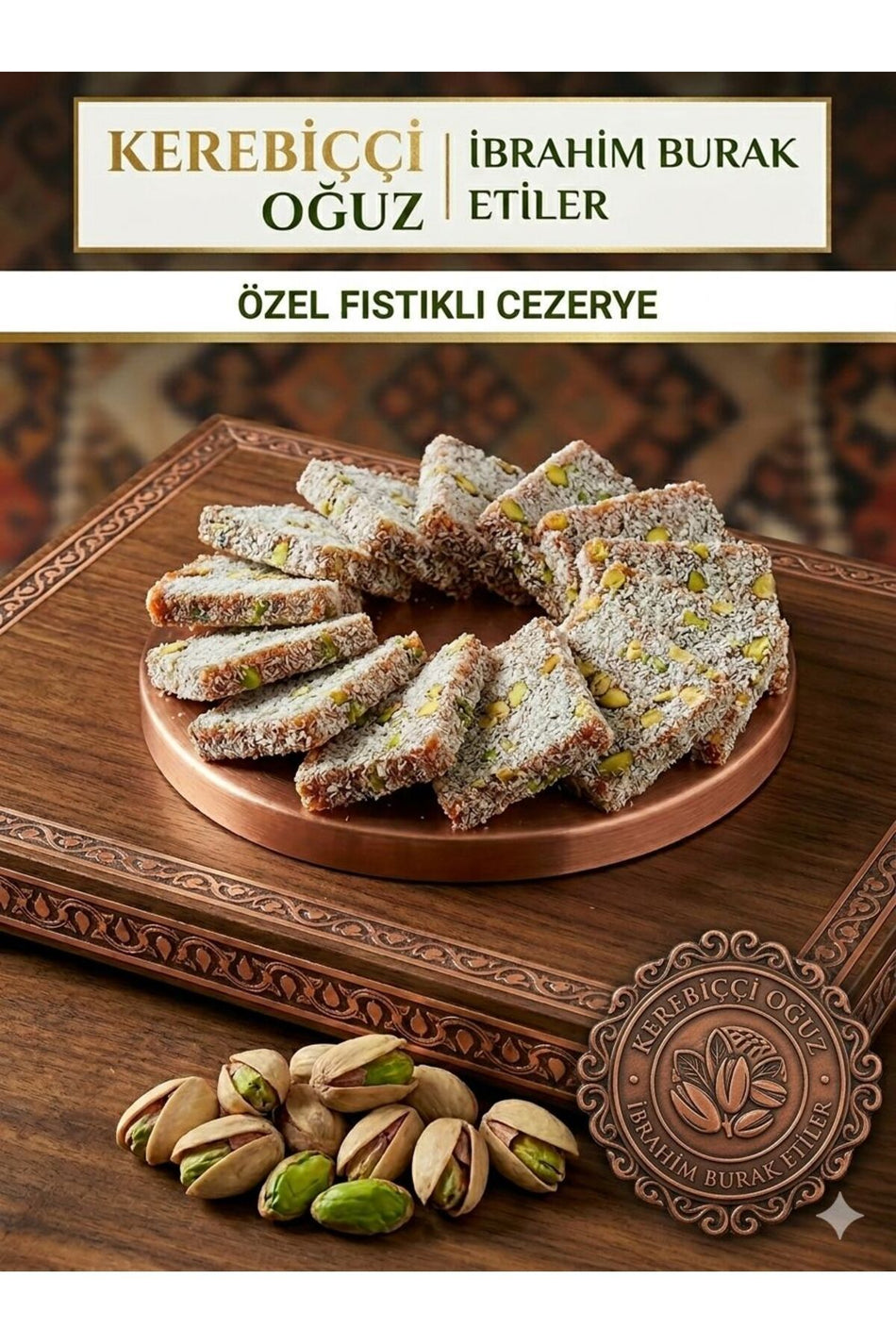 IBRAHIM burak etiler kerebicci oguz Pistachio Carrot Confection 1kg - MALLTURK